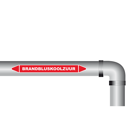 Brandbluskoolzuur sticker