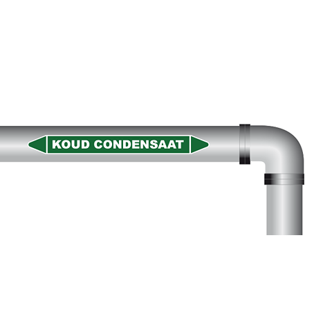 Koud condensaat sticker