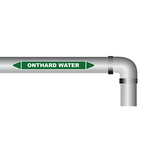 Onthard water sticker