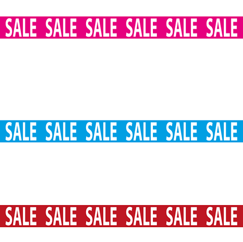 Sale raamband sticker