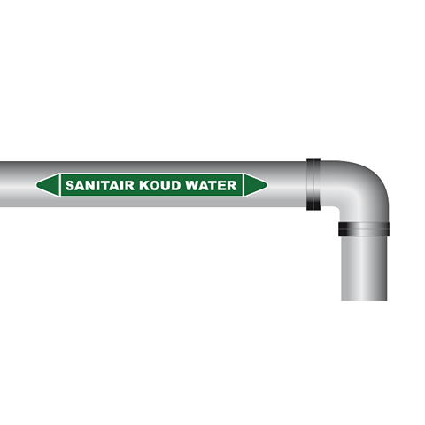 Sanitair koud water sticker
