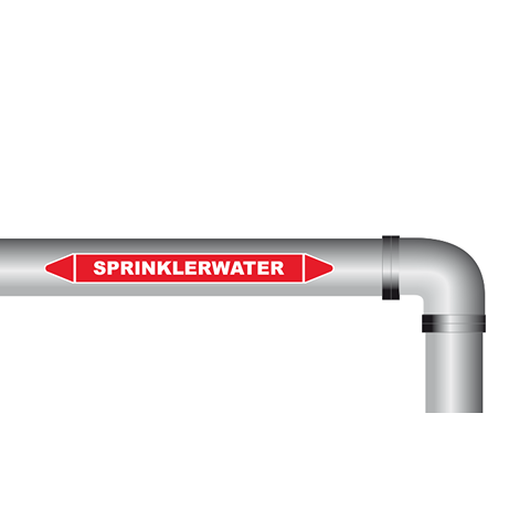 Sprinklerwater sticker