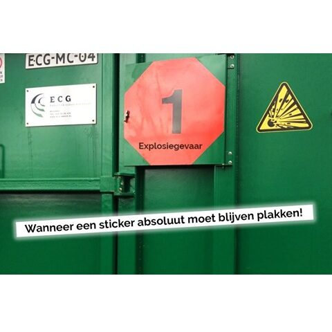Superhechtende stickers