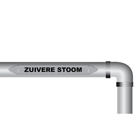 Zuivere stoom sticker